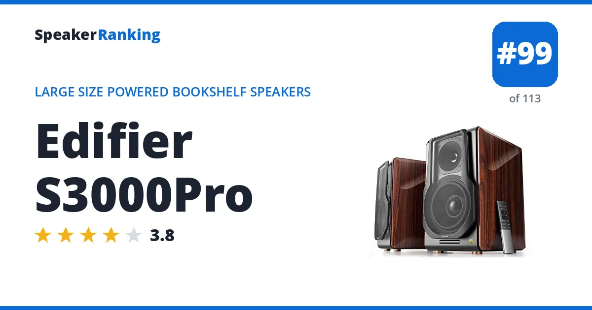 Edifier S3000Pro ranking card