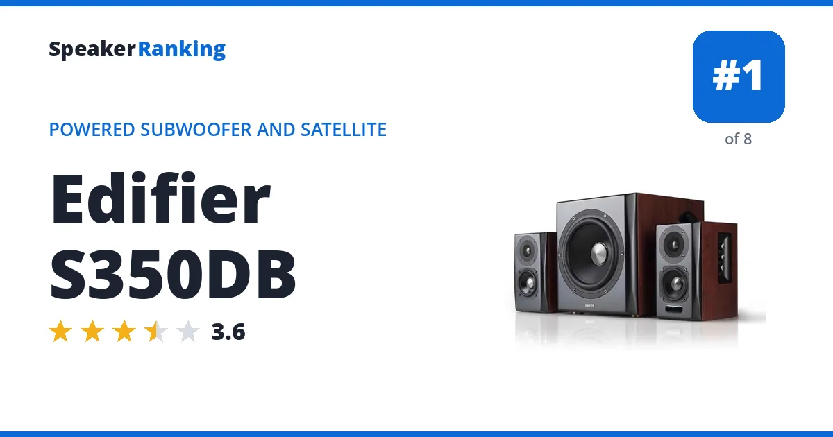 Edifier S350DB ranking card