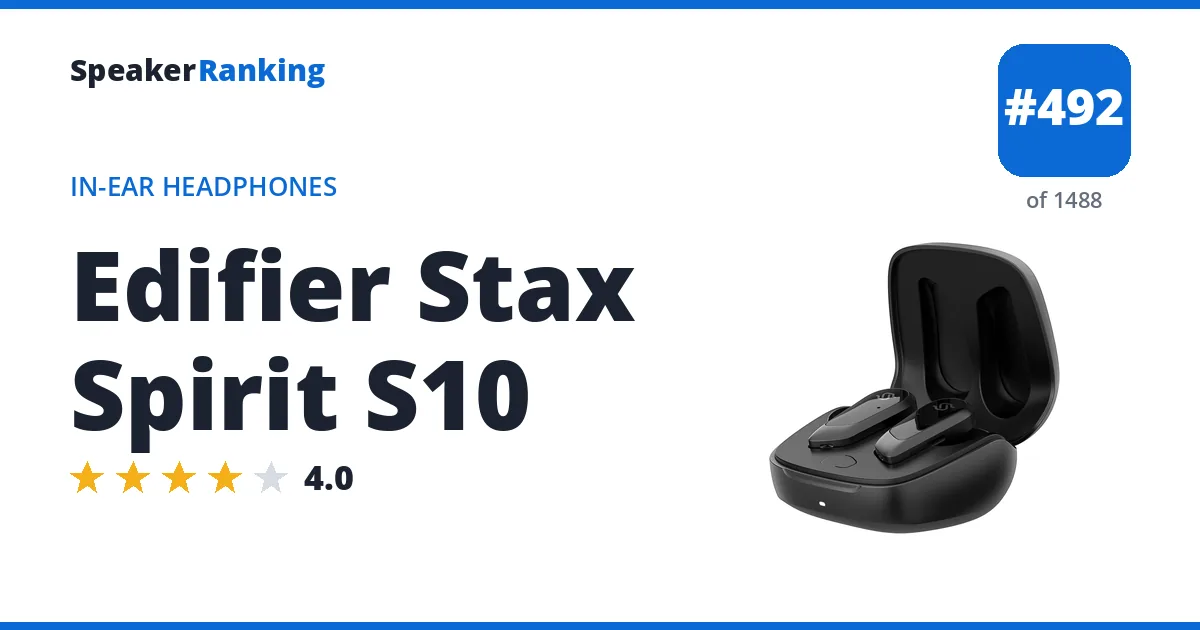 Edifier Stax Spirit S10 ranking card