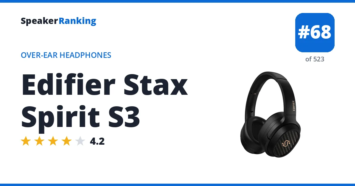 Edifier Stax Spirit S3 ranking card
