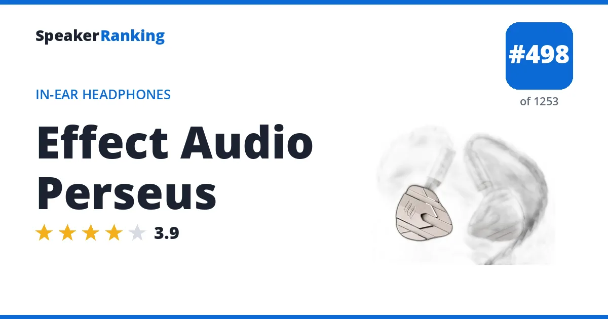 Effect Audio Perseus - ranked #498 of 1253 In-Ear Headphones · Editor's rating 3.9/5