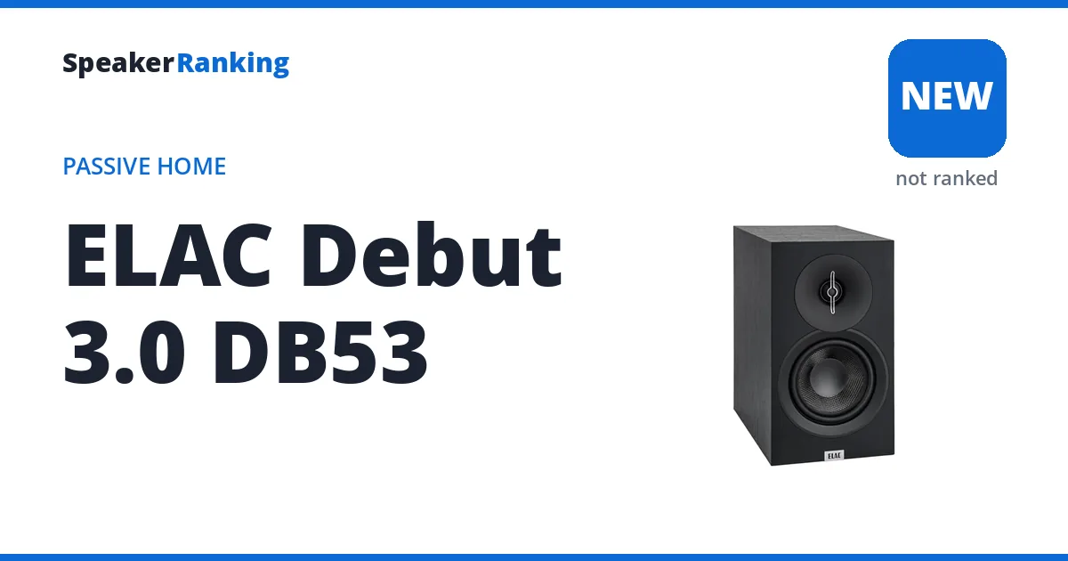 ELAC Debut 3.0 DB53 ranking card