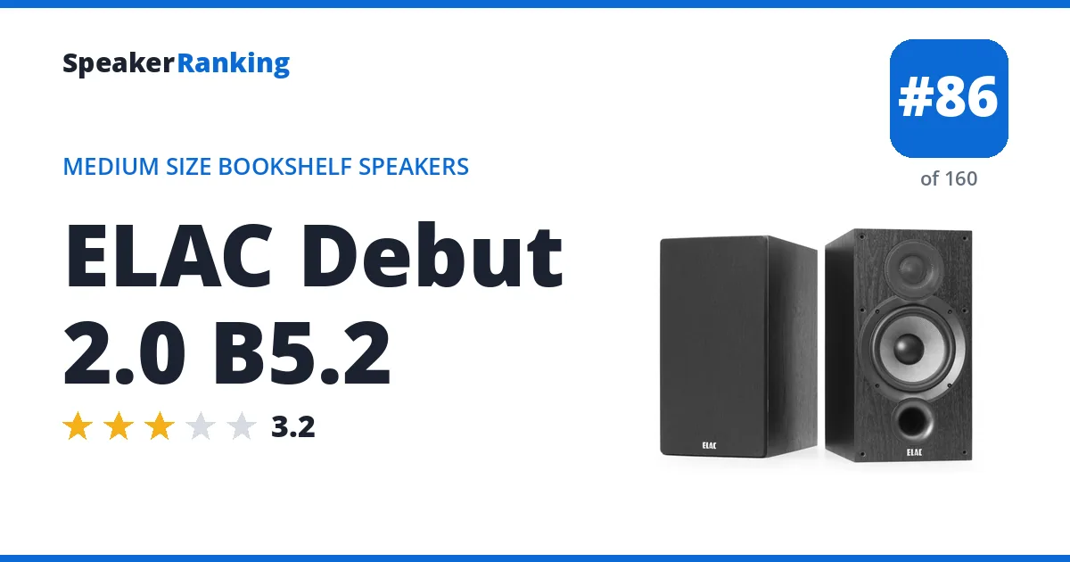 ELAC Debut 2.0 B5.2 ranking card
