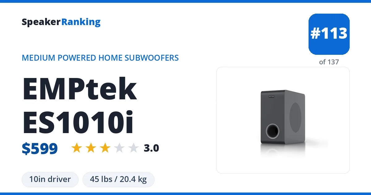 EMPtek ES1010i ranking card