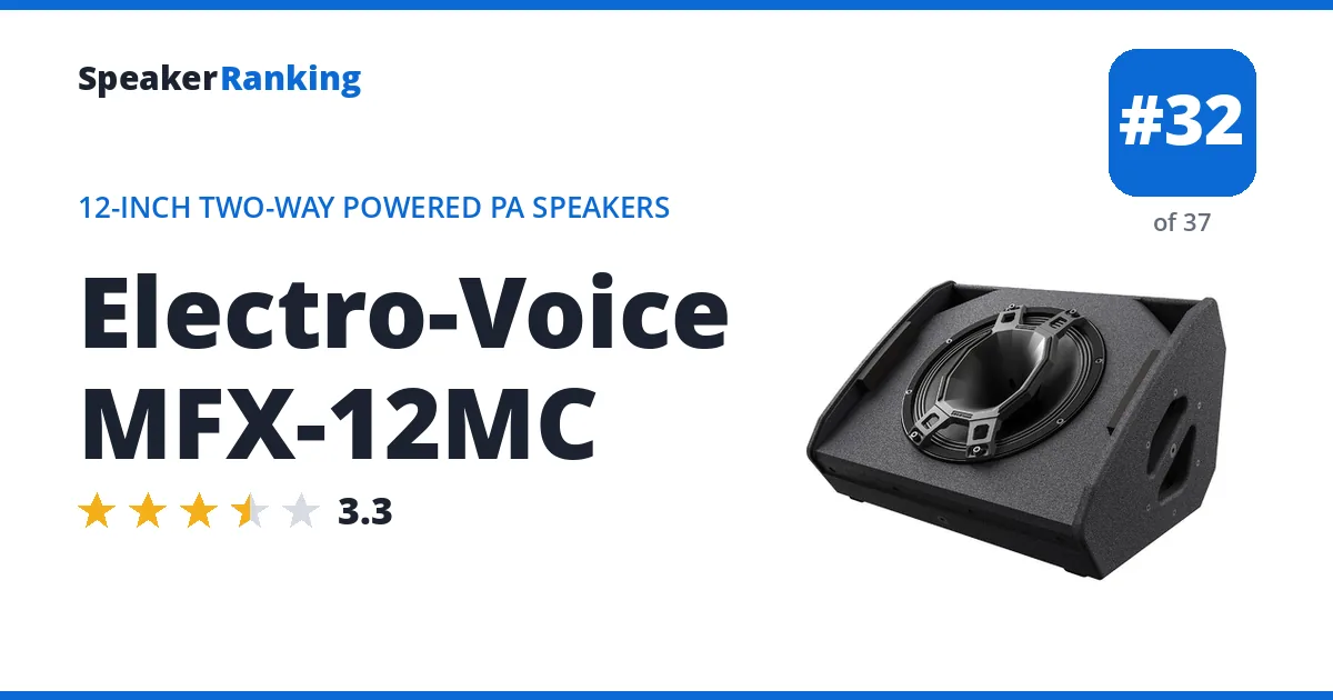Electro-Voice MFX-12MC ranking card