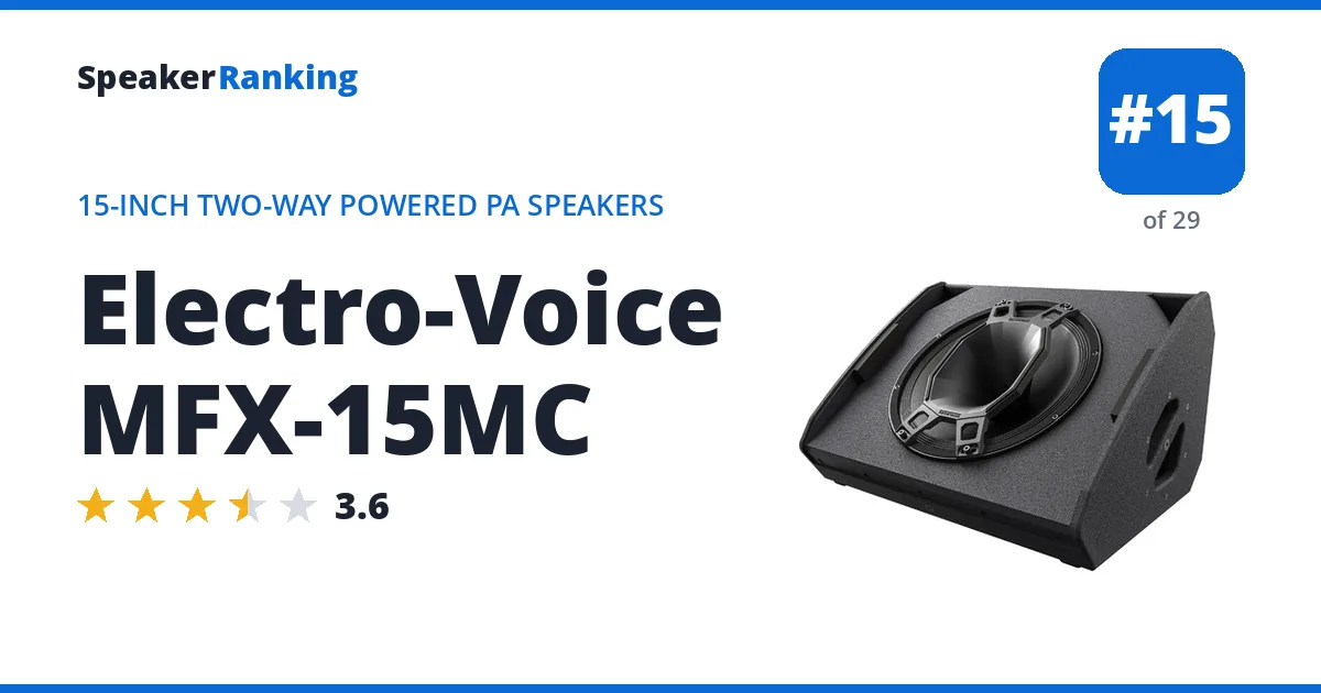 Electro-Voice MFX-15MC ranking card