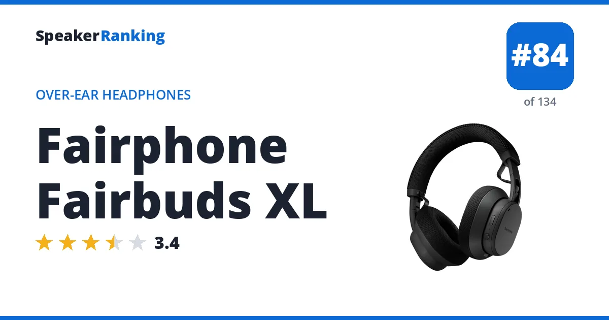 Fairphone Fairbuds XL ranking card