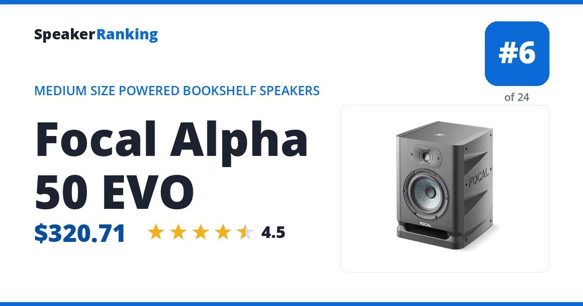 Focal Alpha 50 EVO ranking card
