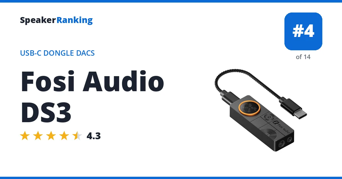 Fosi Audio DS3 ranking card