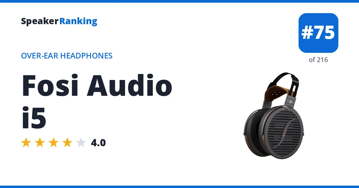 Fosi Audio i5 ranking card