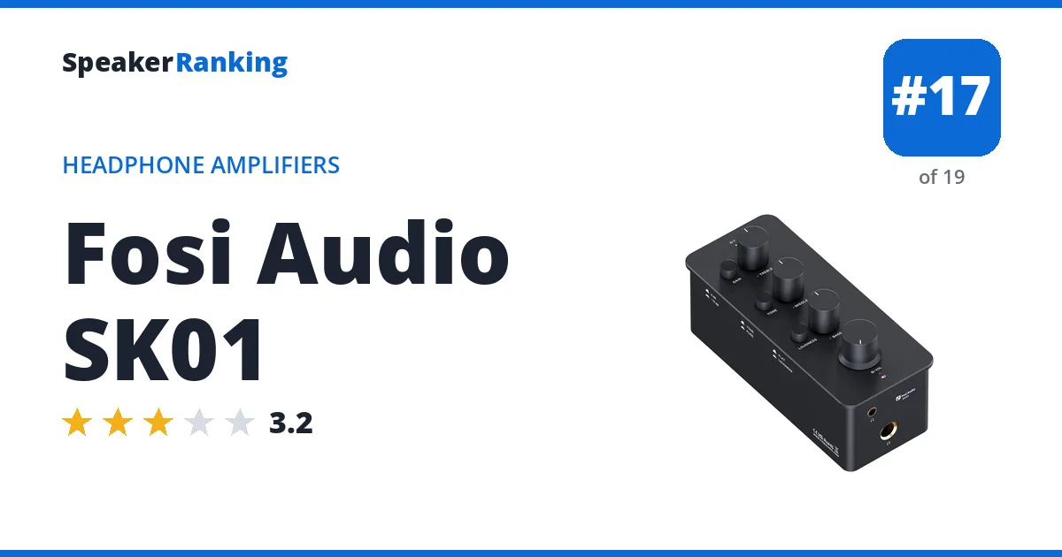 Fosi Audio SK01 - ranked #17 of 19 Headphone Amplifiers · Editor's rating 3.2/5