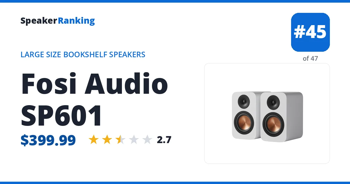 Fosi Audio SP601 ranking card