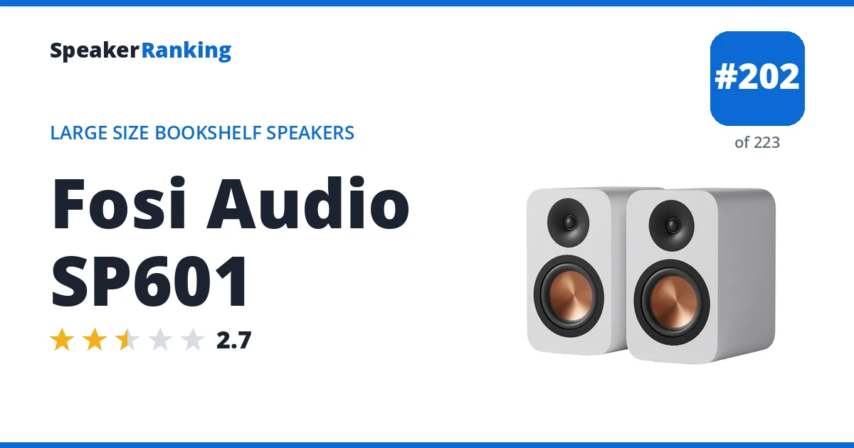 Fosi Audio SP601 ranking card