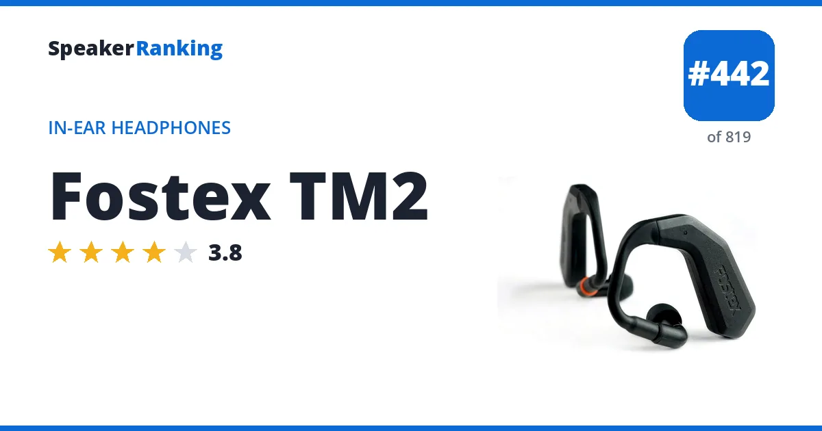 Fostex TM2 - ranked #442 of 749 In-Ear Headphones · Editor's rating 3.8/5