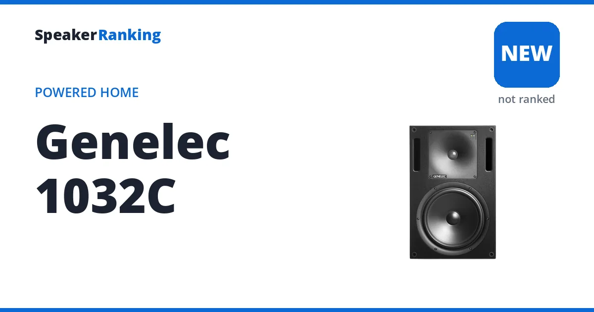 Genelec 1032C, not yet ranked