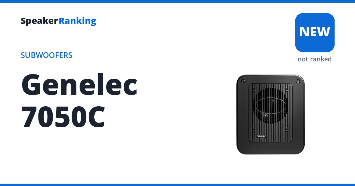 Genelec 7050C, not yet ranked