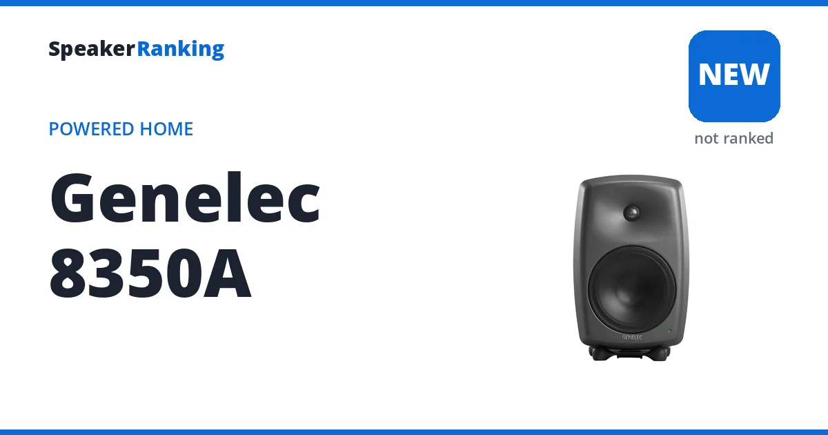 Genelec 8350A, not yet ranked