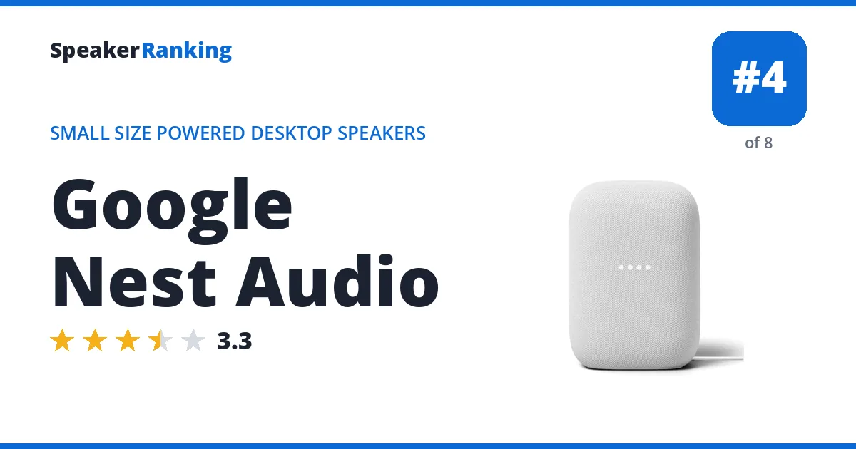 Google Nest Audio ranking card