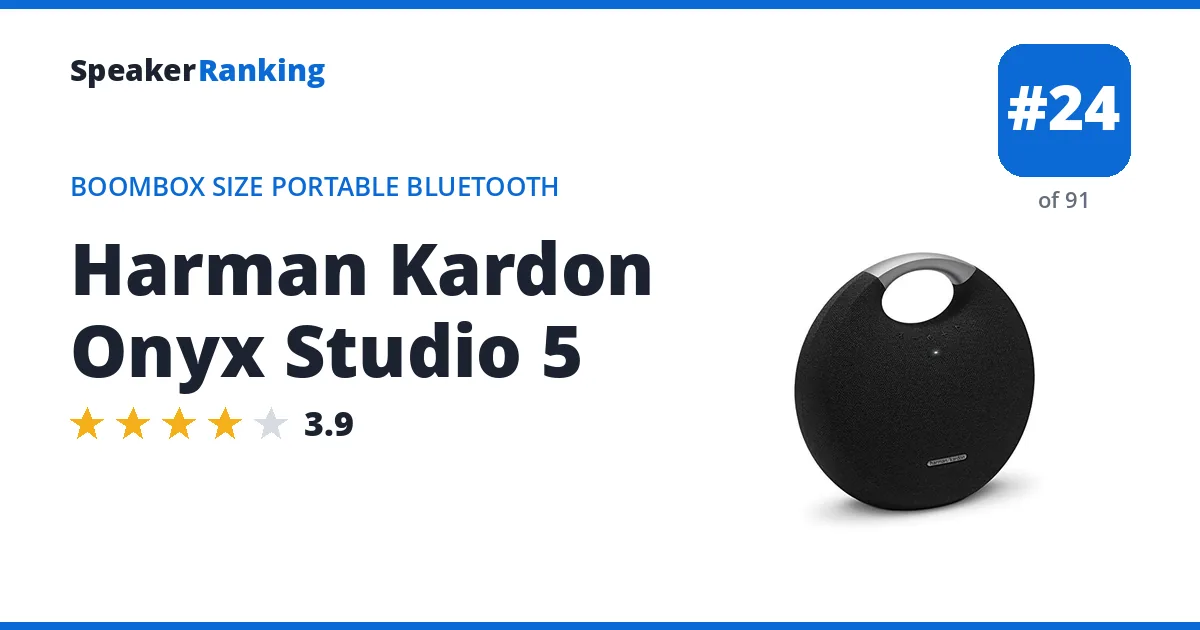 Harman Kardon Onyx Studio 5 ranking card
