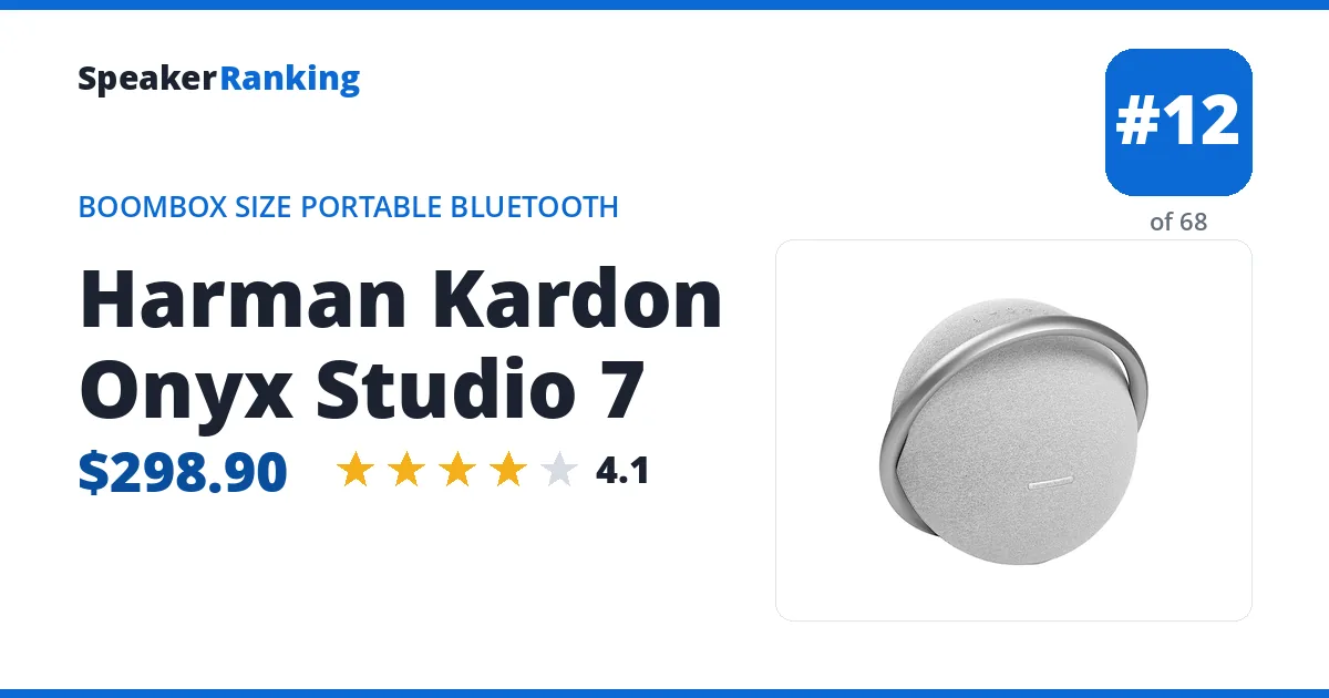 Harman Kardon Onyx Studio 7 ranking card