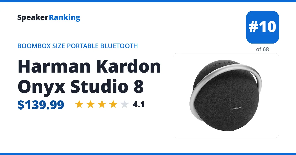 Harman Kardon Onyx Studio 8 ranking card