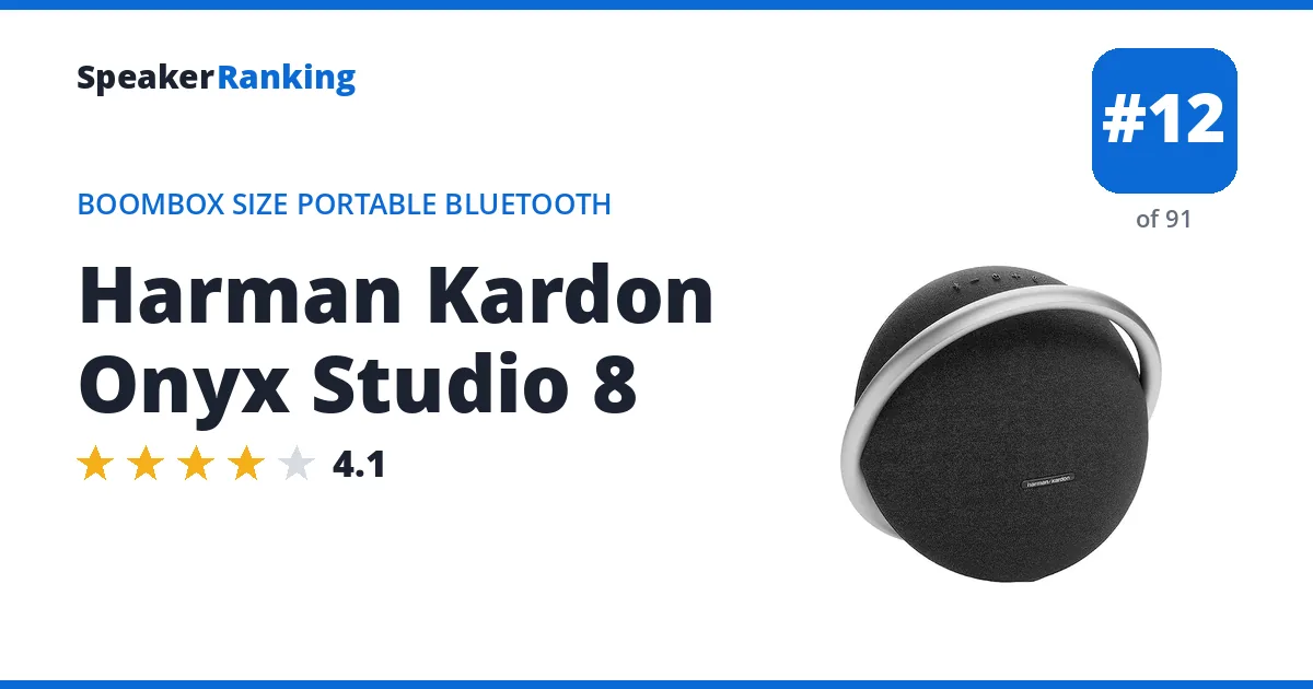 Harman Kardon Onyx Studio 8 ranking card