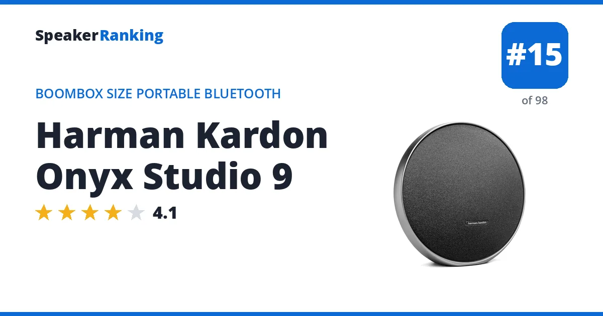 Harman Kardon Onyx Studio 9 ranking card