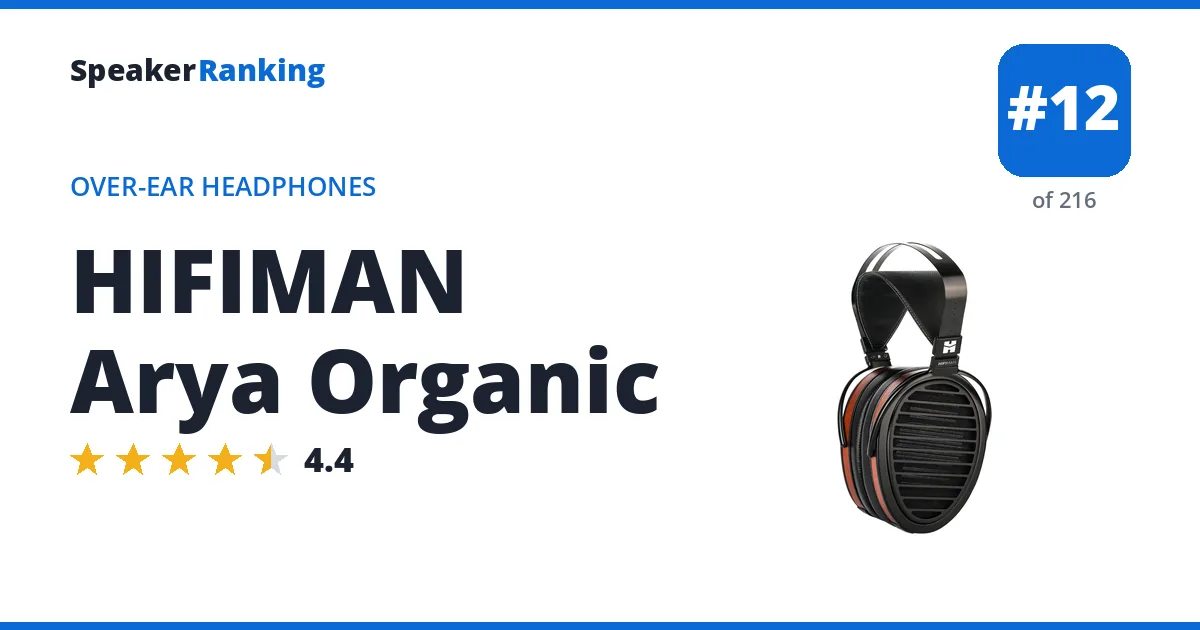 HIFIMAN Arya Organic ranking card