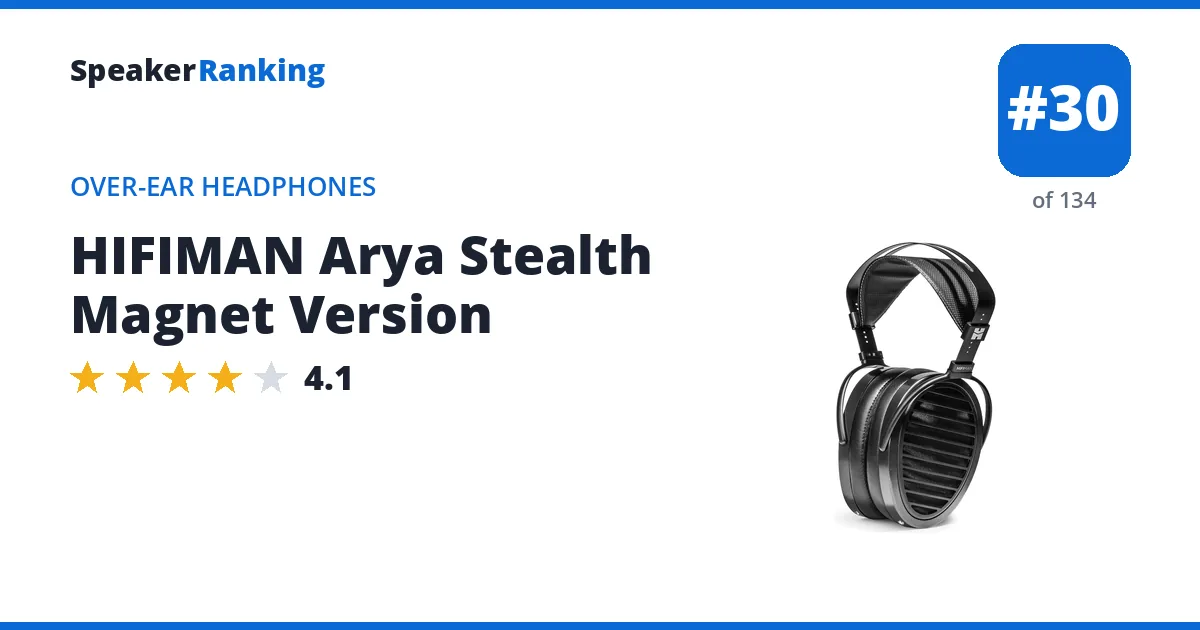 HIFIMAN Arya Stealth Magnet Version ranking card