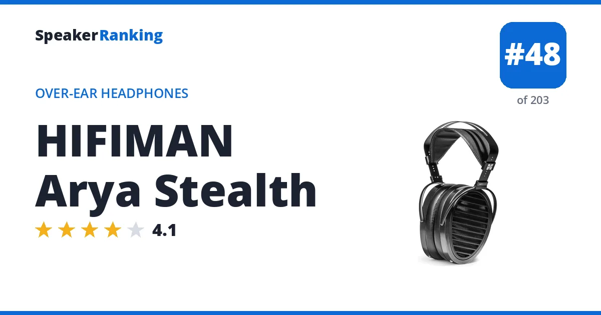 HIFIMAN Arya Stealth ranking card
