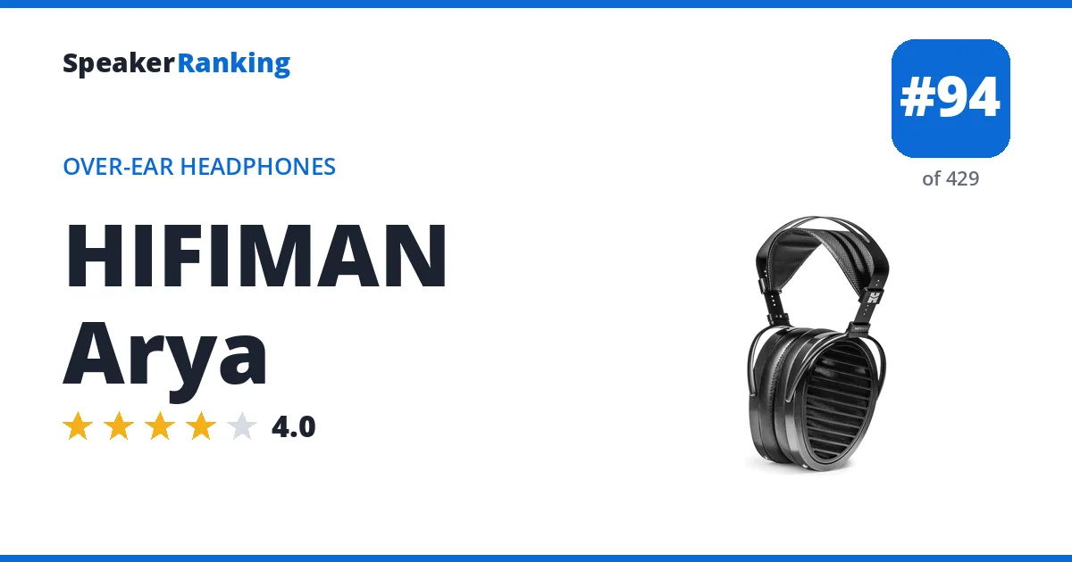 HIFIMAN Arya ranking card