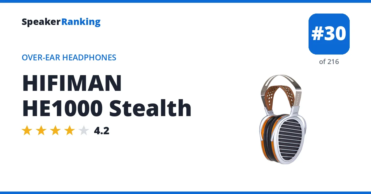 HIFIMAN HE1000 Stealth ranking card