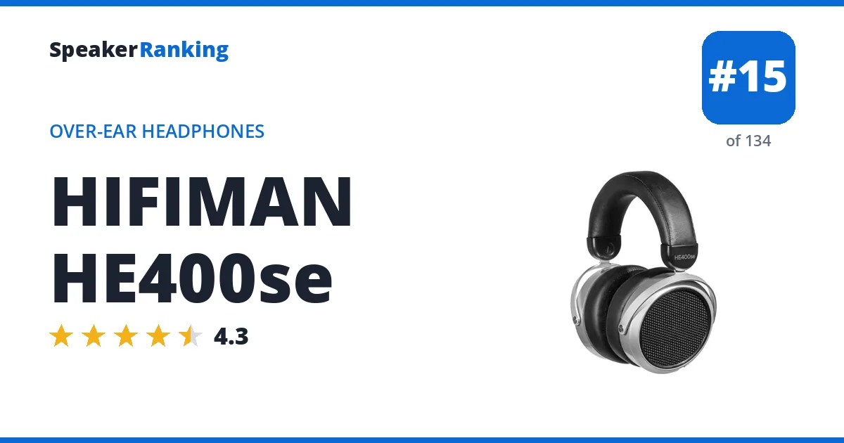 HIFIMAN HE400se ranking card