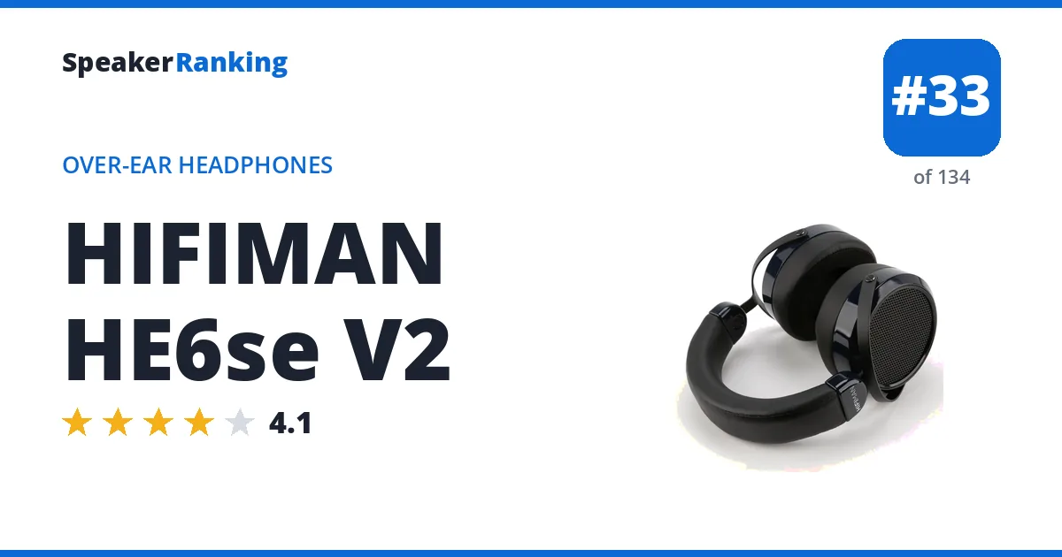 HIFIMAN HE6se V2 ranking card
