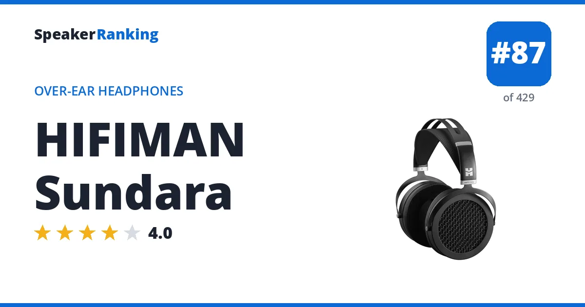 HIFIMAN Sundara ranking card