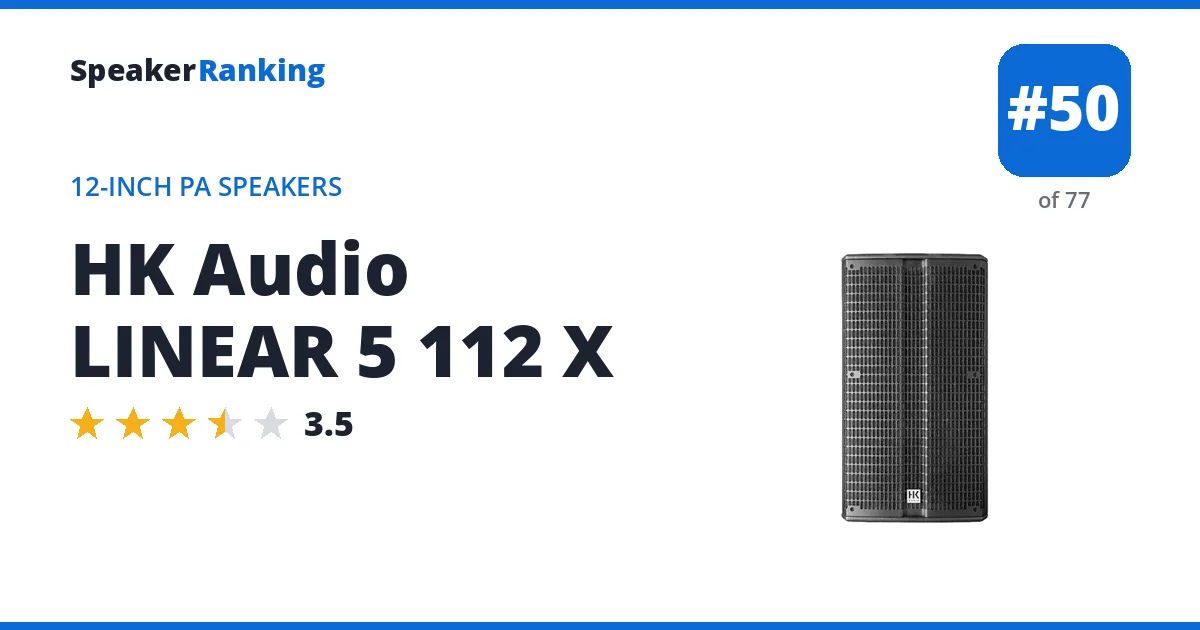 HK Audio LINEAR 5 112 X ranking card