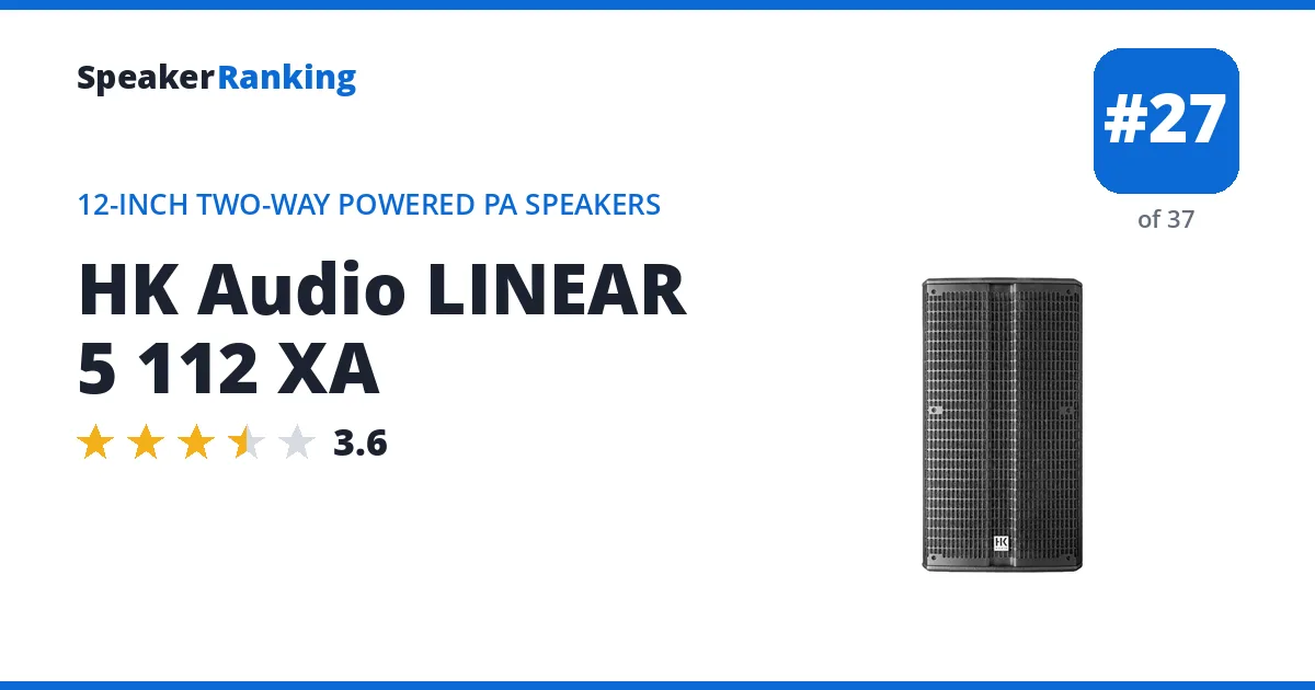 HK Audio LINEAR 5 112 XA ranking card