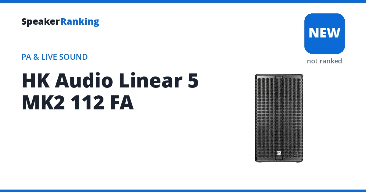 HK Audio Linear 5 MK2 112 FA, not yet ranked