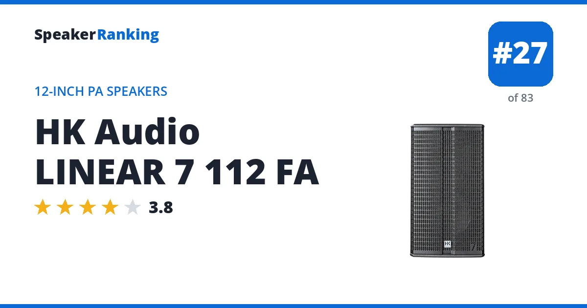 HK Audio LINEAR 7 112 FA ranking card