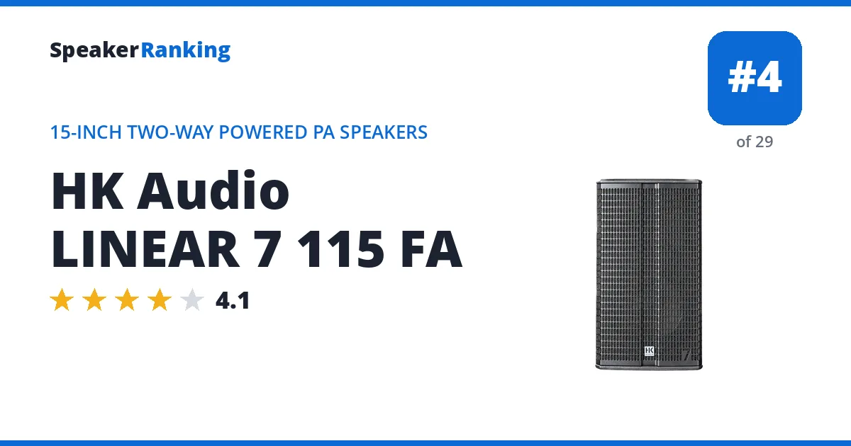 HK Audio LINEAR 7 115 FA ranking card