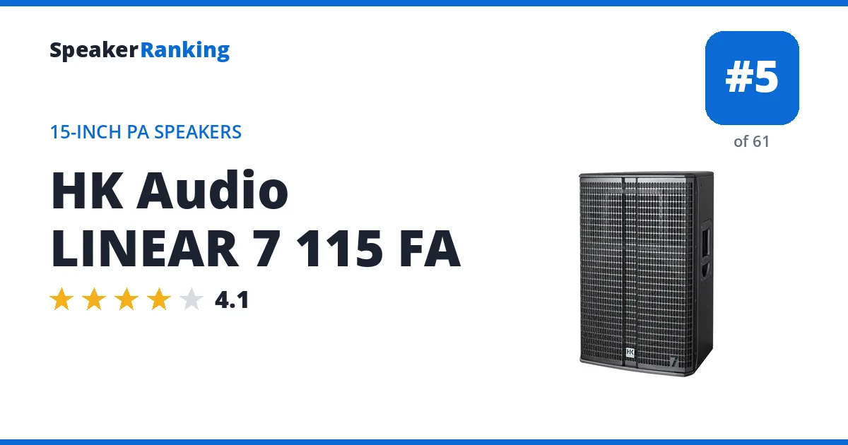 HK Audio LINEAR 7 115 FA ranking card