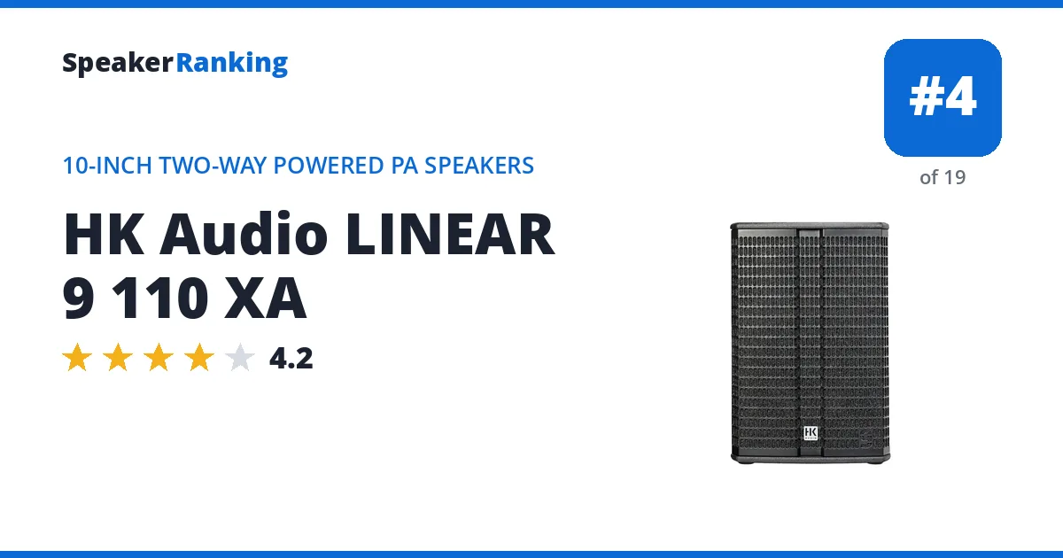 HK Audio LINEAR 9 110 XA ranking card