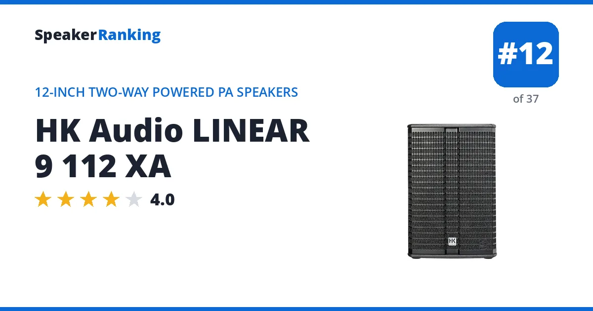 HK Audio LINEAR 9 112 XA ranking card