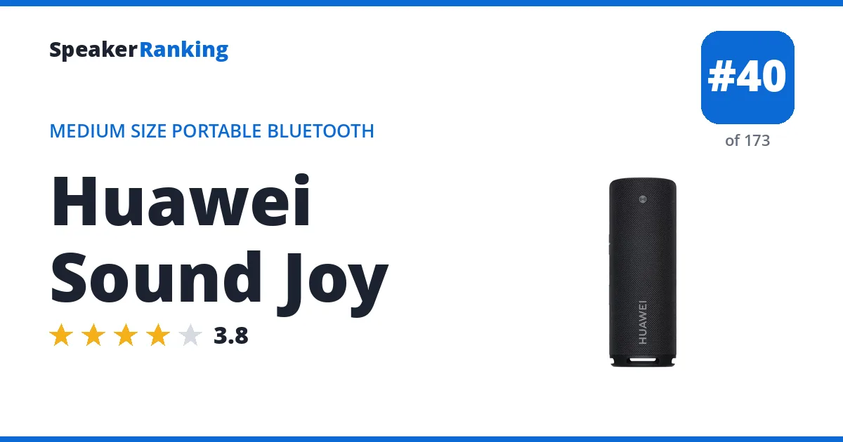 Huawei Sound Joy ranking card