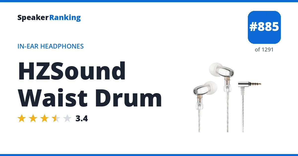 HZSound Waist Drum - ranked #885 of 1291 In-Ear Headphones · Editor's rating 3.4/5