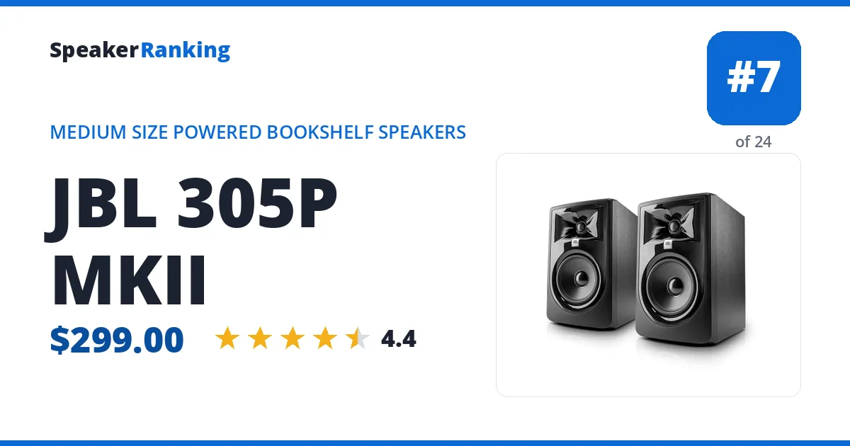 JBL 305P MKII ranking card