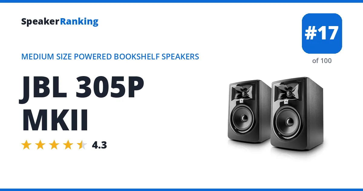 JBL 305P MKII ranking card