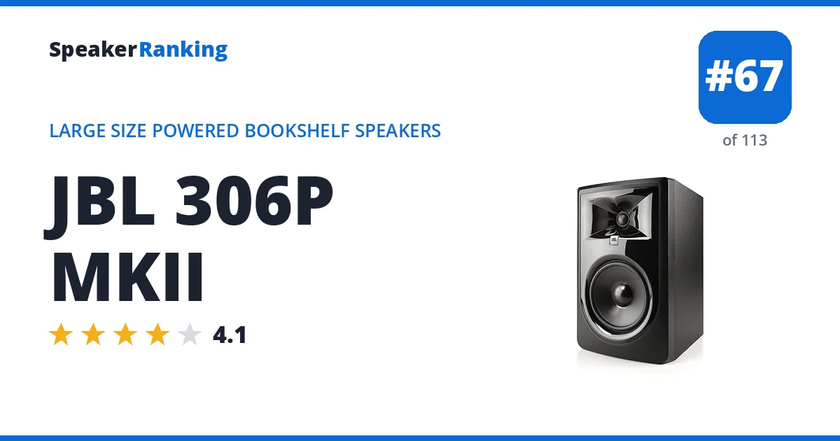 JBL 306P MKII ranking card