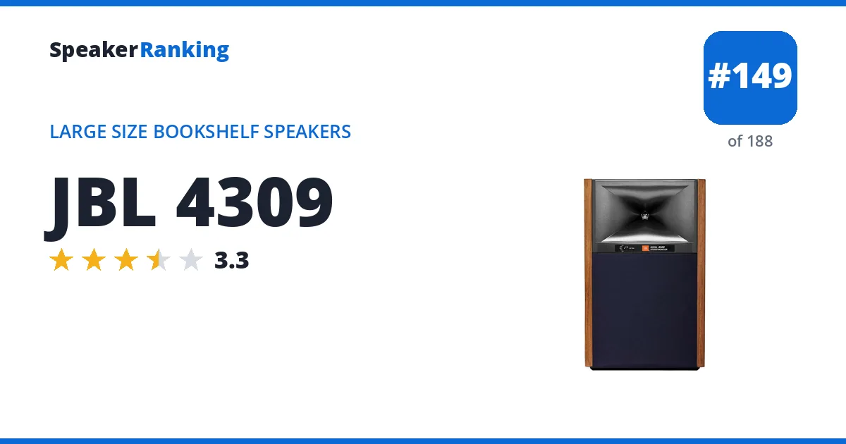 JBL 4309 ranking card