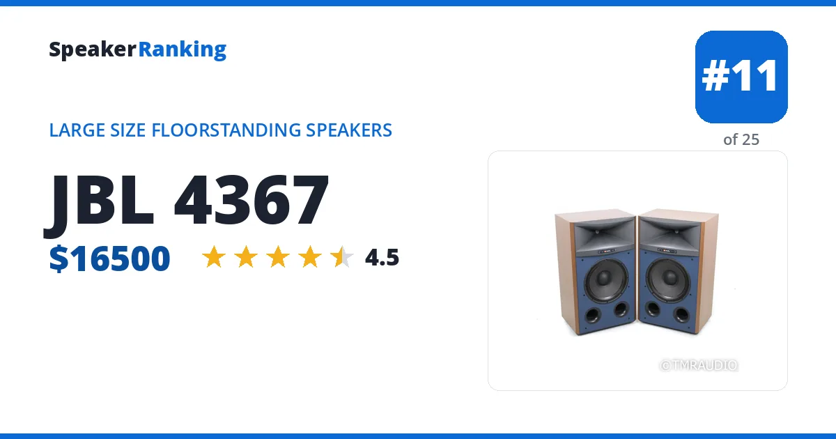 JBL 4367 ranking card
